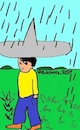 Cartoon: Ohne Worte (small) by Kritzelklops tagged regen,hut,regenhut,mann,wetter,klima,natur,mensch,erde,landschaft