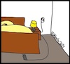 Cartoon: Ohne Worte (small) by Moppel tagged bett,säge,schlafen,ruhestörung