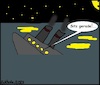 Cartoon: Sitz gerade... (small) by Moppel tagged gerade,sitzen,schiffsuntergang,meer,seereise,schiffsreise,untergang,sinken,nacht