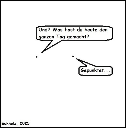 Cartoon: Gepunktet... (medium) by Kritzelsven tagged punkte,punkten,minimalismus