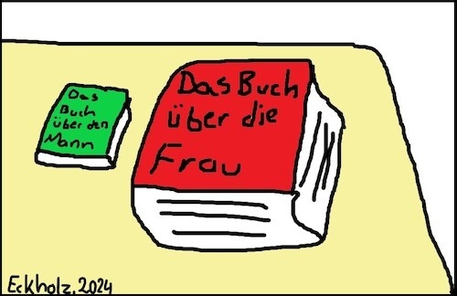Cartoon: Geschlechter-Guide... (medium) by Sven78 tagged geschlechter,mann,frau,unterschied,weiblich,männlich