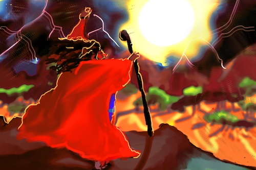 Cartoon: Moses the messenger (medium) by drfartov tagged moses,the,messenger