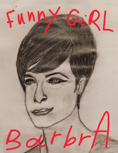 Cartoon: Barbara... funny girl... (medium) by Hesham Khayrat tagged famous,actors