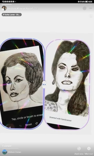 Cartoon: Sophia Loren (medium) by Hesham Khayrat tagged italian,movie,stars