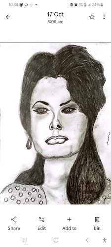 Cartoon: Sophia Loren (medium) by Hesham Khayrat tagged holywood,stars