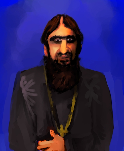 Cartoon: RASPUTIN (medium) by honey moon tagged rasputin,cartoon