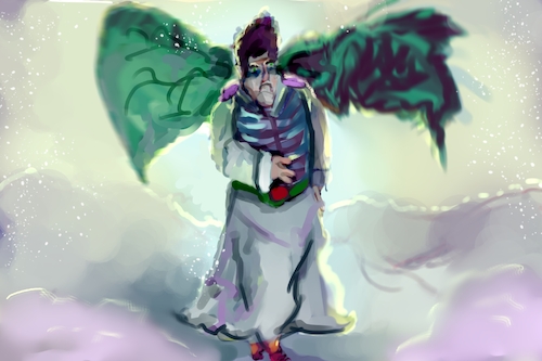 Cartoon: Sir Gabriel The Angel (medium) by THE WORLD HISTORY tagged angel