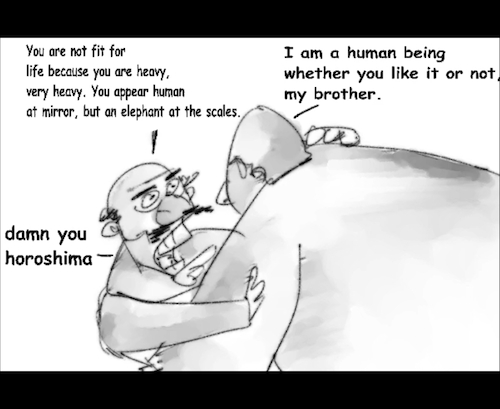 Cartoon: useless and pathetic looser (medium) by THE WORLD HISTORY tagged cartoon