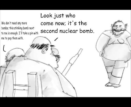 Cartoon: useless and pathetic looser (medium) by THE WORLD HISTORY tagged cartoon