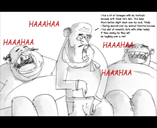 Cartoon: useless and pathetic looser (medium) by THE WORLD HISTORY tagged cartoon