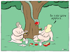 Cartoon: Adam en Eva (small) by Kik tagged adam,eva,slang,appel,paradijs,geloof,bijbel,kik