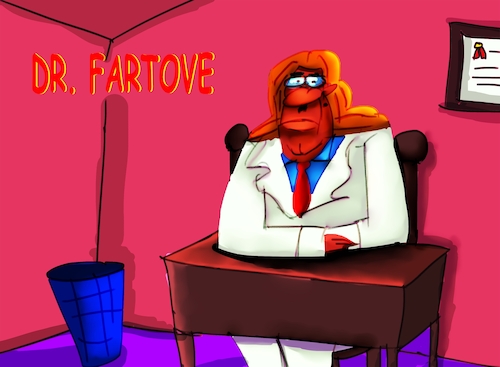 Cartoon: dr fartove (medium) by Mousawi tagged 