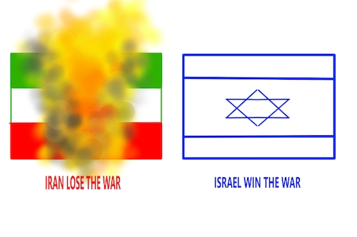 Cartoon: ISAERL WIN THE WAR (medium) by Mousawi tagged israel,win,usa,nato