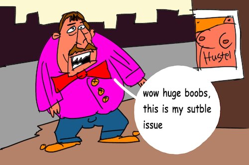 Cartoon: The bogges man (medium) by Mousawi tagged 