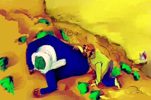 Cartoon: the unleashing hell (medium) by Mousawi tagged 