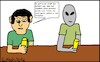 Cartoon: Aliens... (small) by Mr Speck tagged alien,mann,ausserirdischer,kneipe,scifi