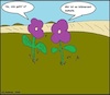 Cartoon: Wie gehts? (small) by Mr Speck tagged blumen,befinden,gesundheit,landschaft,pflanzen,natur