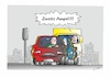 Cartoon: Zweite Ampel (small) by Bernd Eisert tagged ampel,stau,rot,wut,forderung