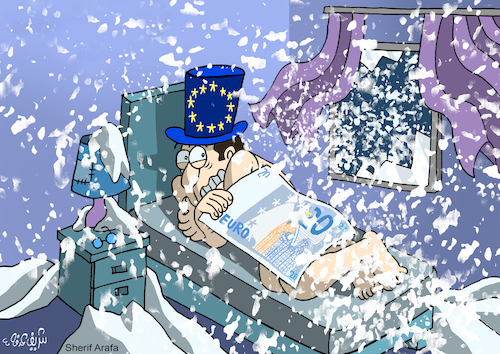 Cartoon: Euro (medium) by Sherif Arafa tagged euro,euro