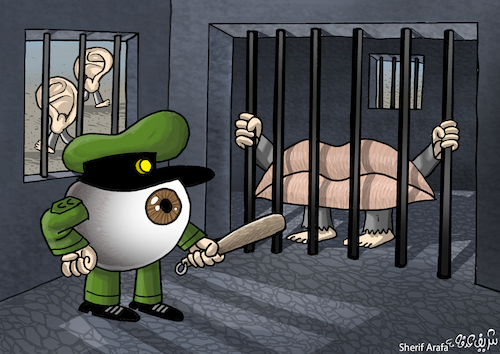 Cartoon: Freedom (medium) by Sherif Arafa tagged freedom