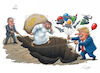 Cartoon: Balloon Deal (small) by Reda Hafez tagged iran,usa,golf,isreal,weapons,money,trillion