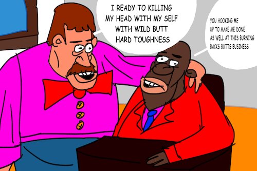 Cartoon: bogges man (medium) by MUSAWI tagged cartoon