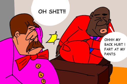 Cartoon: bogges man (medium) by MUSAWI tagged cartoon