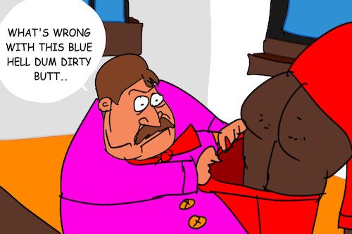 Cartoon: bogges man (medium) by MUSAWI tagged cartoon