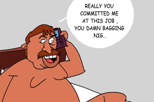 Cartoon: bogges man (medium) by MUSAWI tagged cartoon