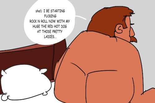 Cartoon: bogges man (medium) by MUSAWI tagged cartoon