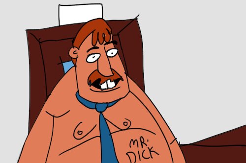 Cartoon: bogges man (medium) by MUSAWI tagged cartoon