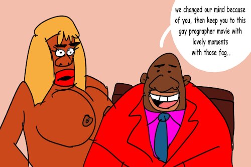 Cartoon: bogges man (medium) by MUSAWI tagged cartoon