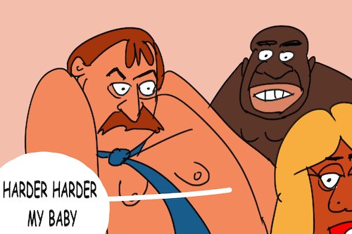 Cartoon: bogges man (medium) by MUSAWI tagged cartoon