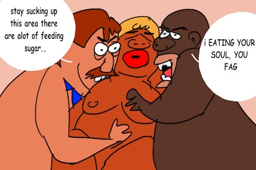 Cartoon: bogges man (medium) by MUSAWI tagged cartoon