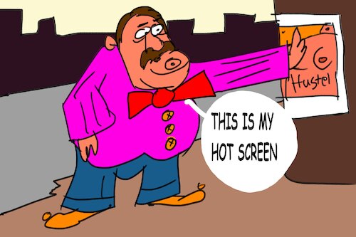 Cartoon: bogges man (medium) by MUSAWI tagged cartoon