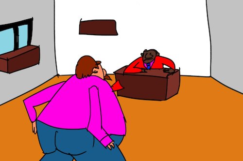 Cartoon: bogges man (medium) by MUSAWI tagged cartoon