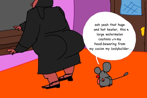 Cartoon: kosh kosh rat (medium) by MUSAWI tagged cartoon,kosh