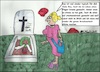 Cartoon: Die boshafte Witwe... (small) by Kritzelspacko78 tagged witwe,hass,bosheit,trauer,tod,grab,friedhof,gesellschaft,frau,mann