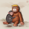 Cartoon: A Mother at Last (small) by Cyberwolf tagged putin,trump,russia,usa,geopolitics,surrogate,punch,monkey,plush,toy