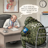 Cartoon: The Impotence of Promises (small) by Cyberwolf tagged weak,nato,erectile,disfunction,doctor,war