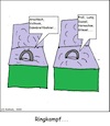 Cartoon: Ringkampf... (small) by Honk1978 tagged disput,streit,auseinandersetzung,brot,spiele,schimpfworte,ringkampf,schimpfen