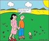 Cartoon: Ähnlichkeit... (small) by Mr Mampf tagged blume,arsch,mann,frau,ehe,liebe,zärtlichkeit,pflanze,natur,wanderung,gesellschaft
