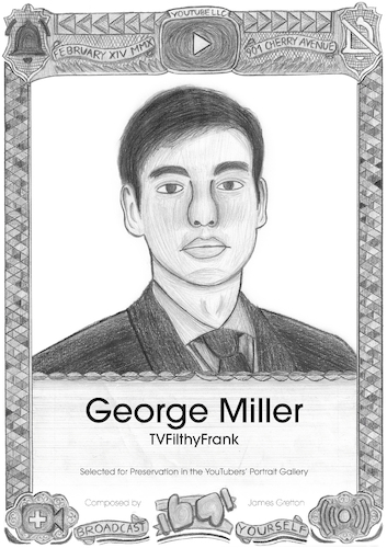 Cartoon: George Miller - Joji (medium) by Grettoonist tagged portrait,youtube,internet,youtubers,musicians