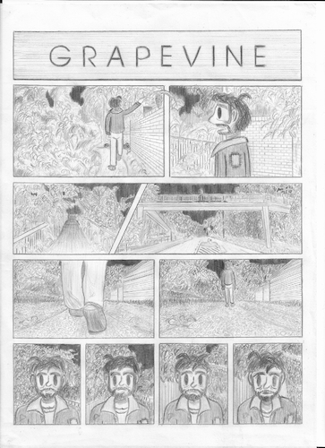 Cartoon: Grapevine - Illustrated (medium) by Grettoonist tagged grapevine,comic,art,abstract,surreal,death,homelessness,nighttime,angel,dance