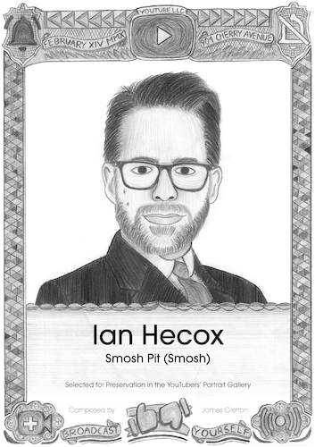 Cartoon: Ian Hecox - Smosh (medium) by Grettoonist tagged portrait,youtube,internet,youtubers