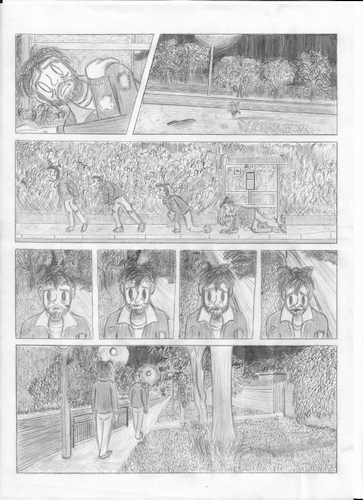 Cartoon: Grapevine - Illustrated (medium) by Grettoonist tagged grapevine,comic,art,abstract,surreal,death,homelessness,nighttime,angel,dance