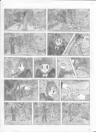 Cartoon: Grapevine - Illustrated (medium) by Grettoonist tagged grapevine,comic,art,abstract,surreal,death,homelessness,nighttime,angel,dance
