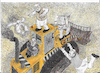 Cartoon: Grettoon 016 (small) by Grettoonist tagged politics,india,cockroach,janta,party,cjp,satire,movement,narendra,modi,government,hindutva,bjp,bulldozer,justice,youth,student,activism