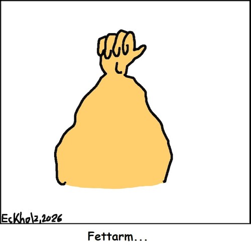 Cartoon: Fettarm... (medium) by Pummel tagged fettarm