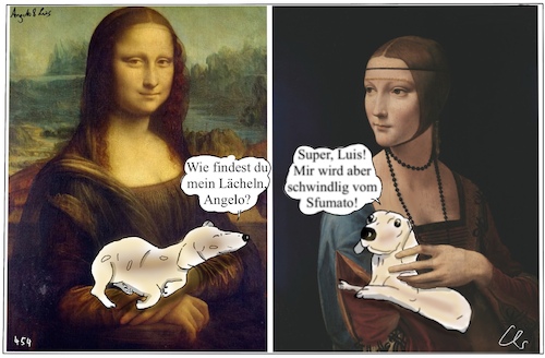 Cartoon: Da Vinci (medium) by ChrisHolt tagged da,vinci,dackelsicht
